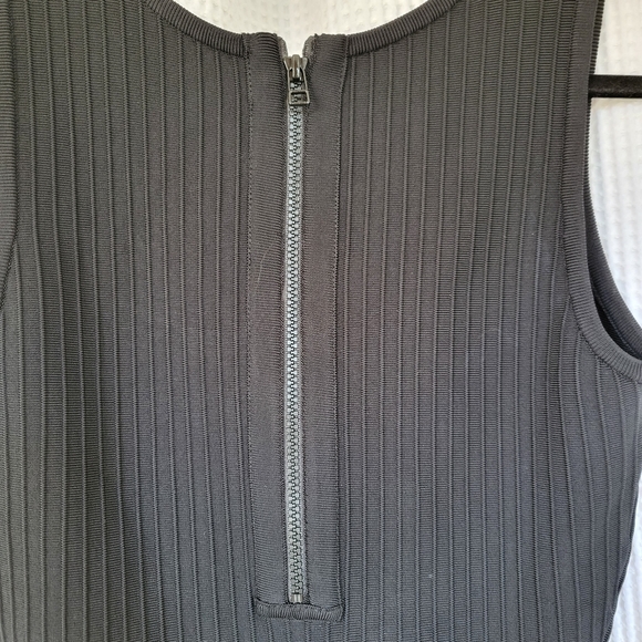 Pink Tartan black, knit midi dress - Picture 6 of 7